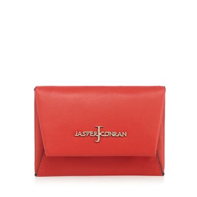 Red leather small purse